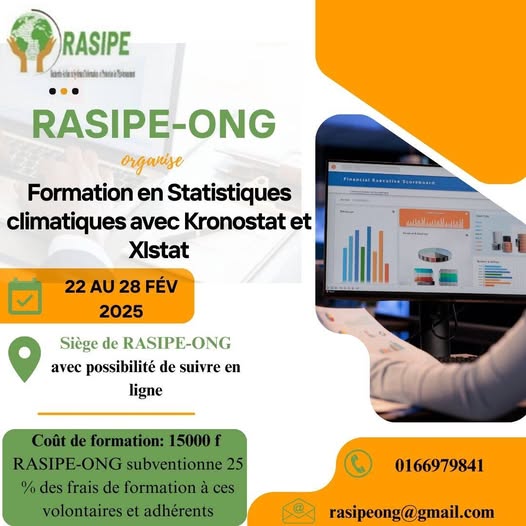 𝐀𝐏𝐏𝐄𝐋 𝐀 𝐅𝐎𝐑𝐌𝐀𝐓𝐈𝐎𝐍 𝐄𝐍 𝐒𝐓𝐀𝐓𝐈𝐒𝐓𝐈𝐐𝐔𝐄𝐒 𝐂𝐋𝐈𝐌𝐀𝐓𝐈𝐐𝐔𝐄𝐒 