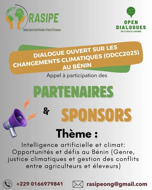 APPEL A PARTENARIAT POUR LE DIALOGUE OUVERT SUR LES CHANGEMENTS CLIMATIQUES (ODCC 2025) AU BENIN
