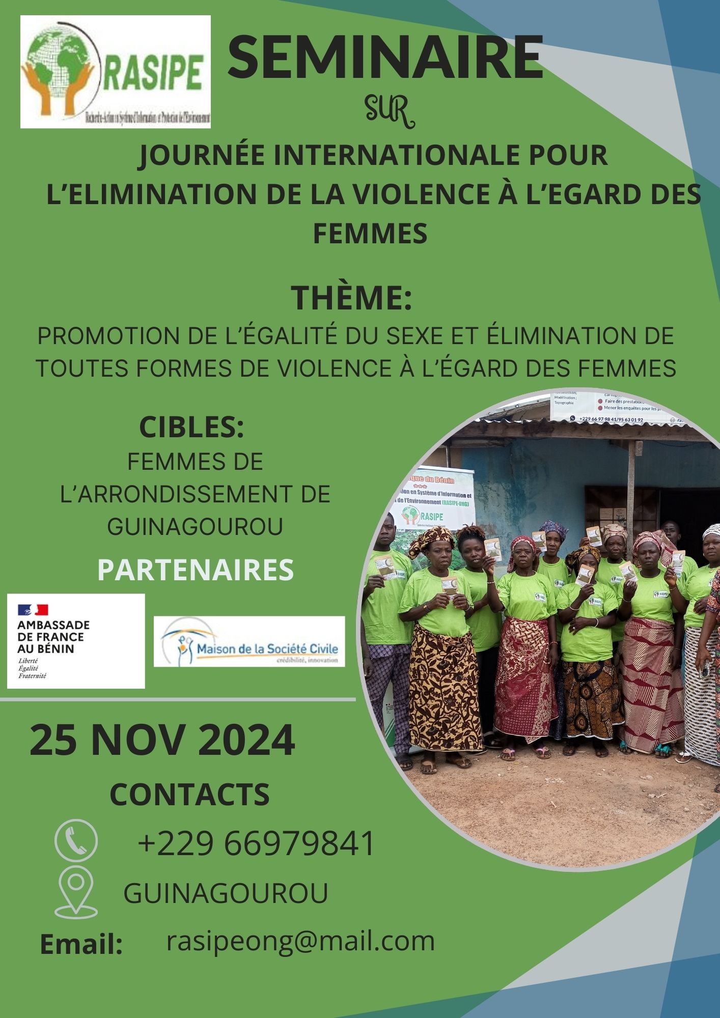 Célébration de la Journée Internationale pour l’Élimination de la Violence à l’Égard des Femmes 